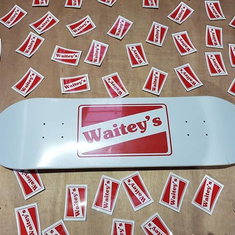 waiteys skateboard - White - Fully Dipped
